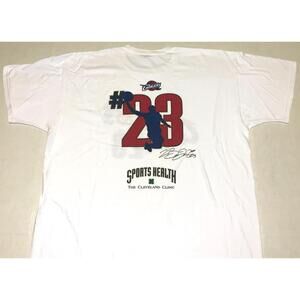 Rare S Lebron James Cleveland Cavaliers Jersey Clinic T-Shirt